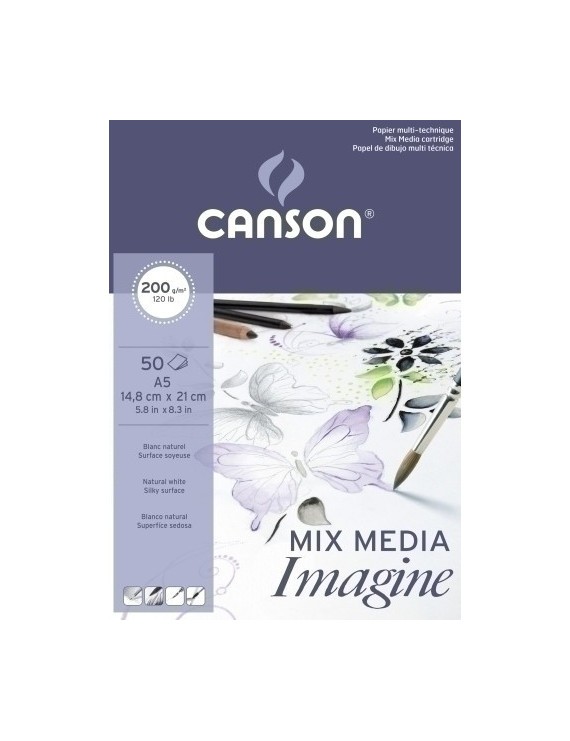 Bloc Dibujo Canson Imagine Encol. A5 200