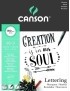 Bloc Dibujo Canson Lettering A4 180G