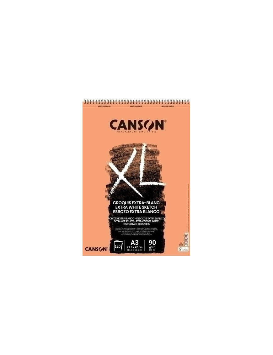 Bloc Dibujo Canson Xl Croquis C/Esp. A3