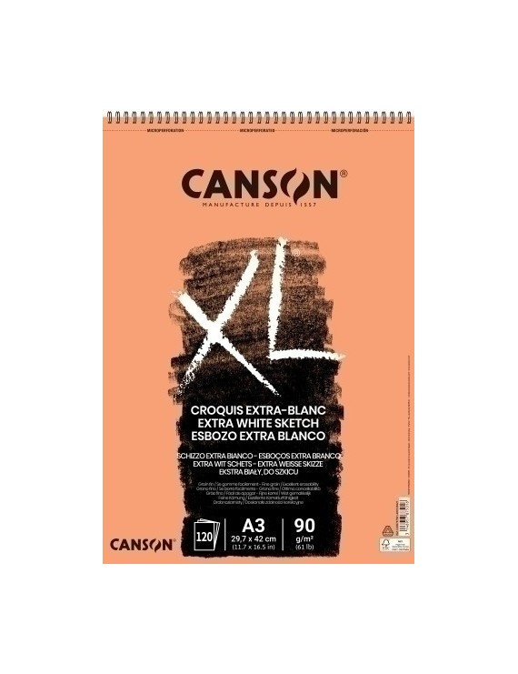 Bloc Dibujo Canson Xl Croquis C/Esp. A3