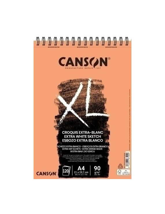 Bloc Dibujo Canson Xl Croquis C/Esp. A4