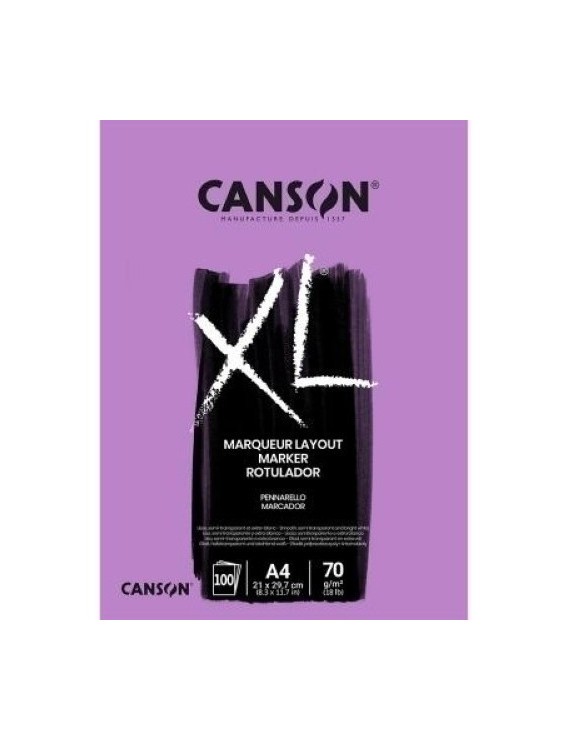 Bloc Dibujo Canson Xl Marker Enc. A4 70G