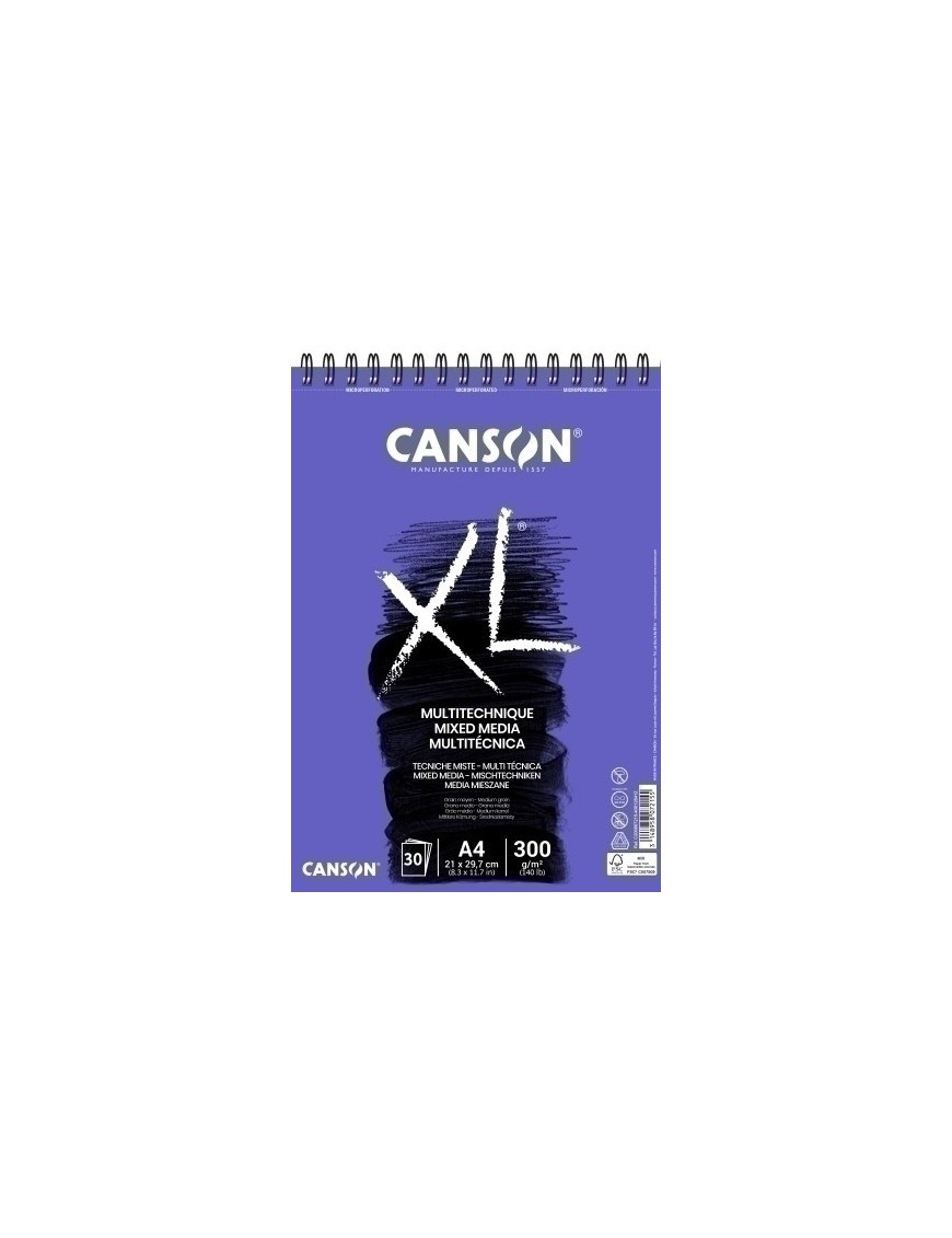 Bloc Dibujo Canson Xl Mix Med. C/Esp. A4