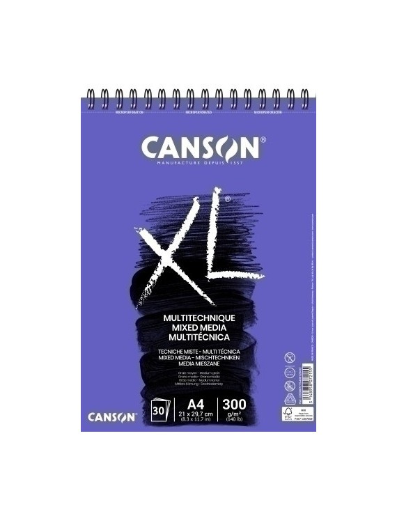 Bloc Dibujo Canson Xl Mix Med. C/Esp. A4