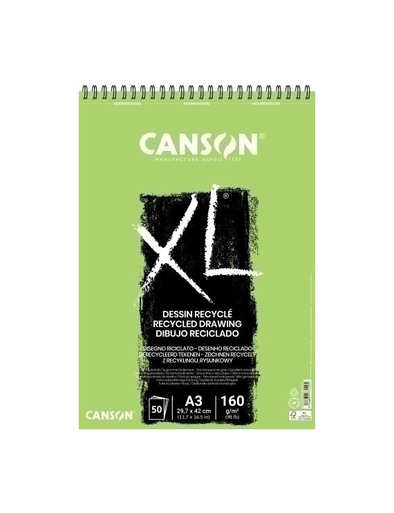 Bloc Dibujo Canson Xl Reciclado C/Esp. A