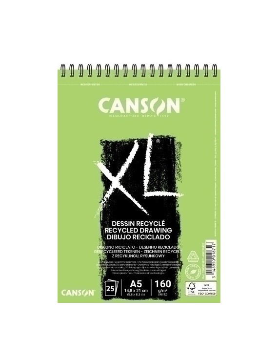 Bloc Dibujo Canson Xl Reciclado C/Esp. A