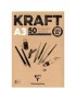 Bloc Dibujo Clair. Kraft Encol. A3 120G