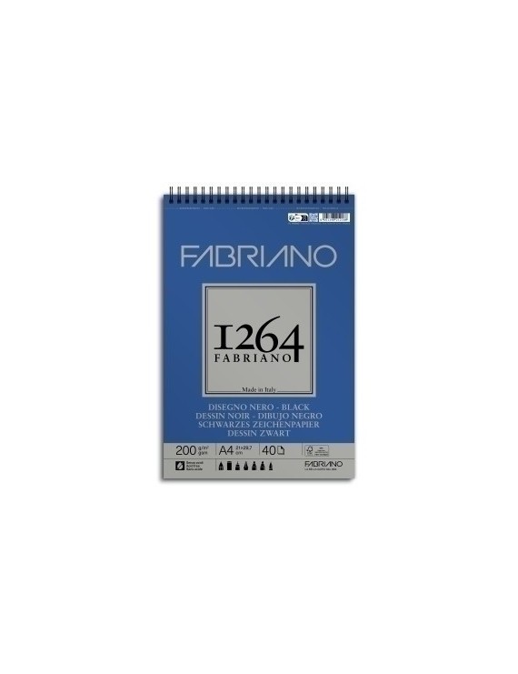 Bloc Dibujo Fabriano 1264 Black D. C/Esp