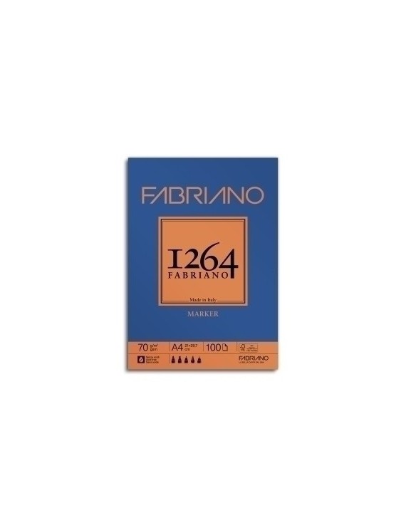 Bloc Dibujo Fabriano 1264 Marker A4 70G