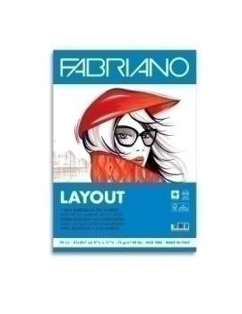 Bloc Dibujo Fabriano Layout A4 75G