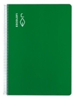 Block Escolofi A4 80H Cd.4 70G Verde