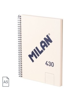 Bloc Milan 430 A5 80H Liso Beige