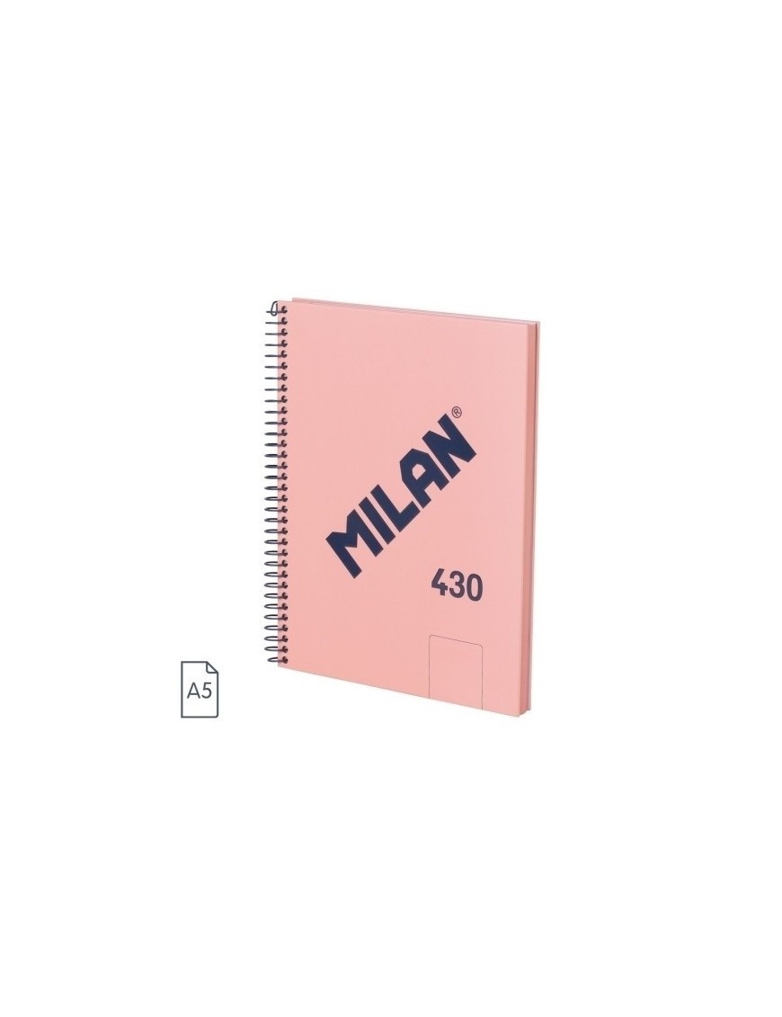 Bloc Milan 430 A5 80H Liso Rosa