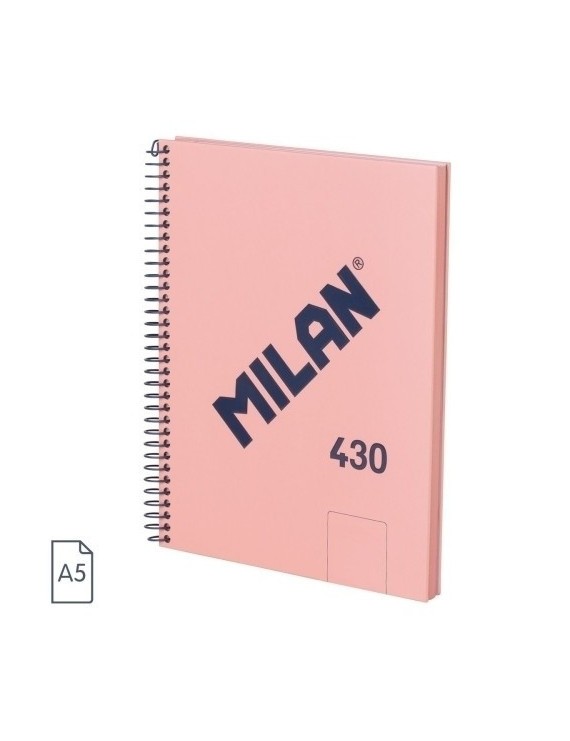 Bloc Milan 430 A5 80H Liso Rosa