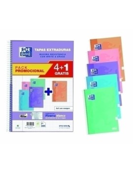 Block Oxf.Sch.Extra Fº 80H Cd.4 Pk.4+1(C