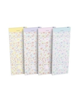 Block De Notas Oxford Floral  7,4X21 80H