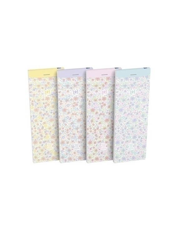 Block De Notas Oxford Floral  7,4X21 80H