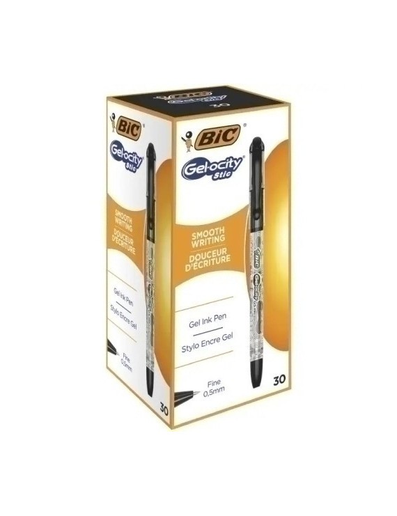 Bolig.Bic Gelocity Stic Negro C/30