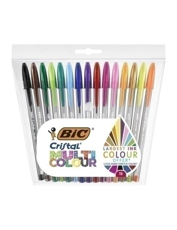 Bolig.Bic Cristal Multic. Bolsa 15 Ud.