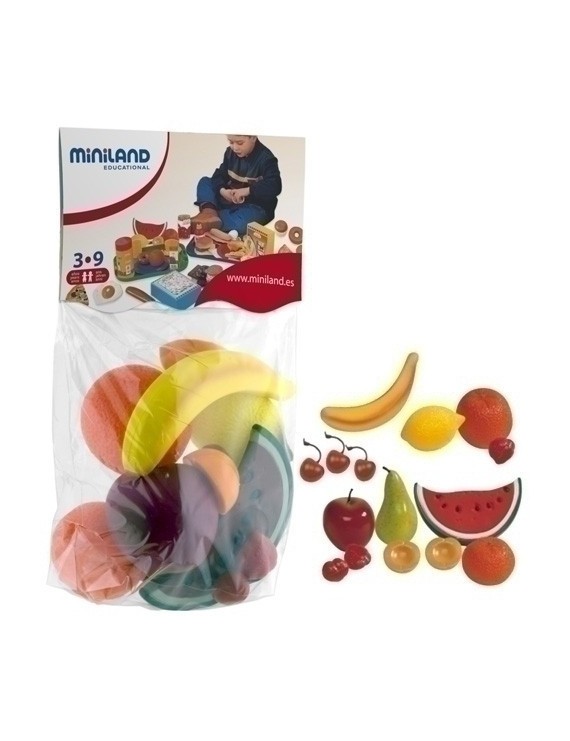 Bolsa Miniland 15 Piezas Fruta Surtidas