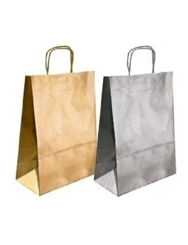 Bolsa Papel Kraft Liso 18X24 Oro P/50