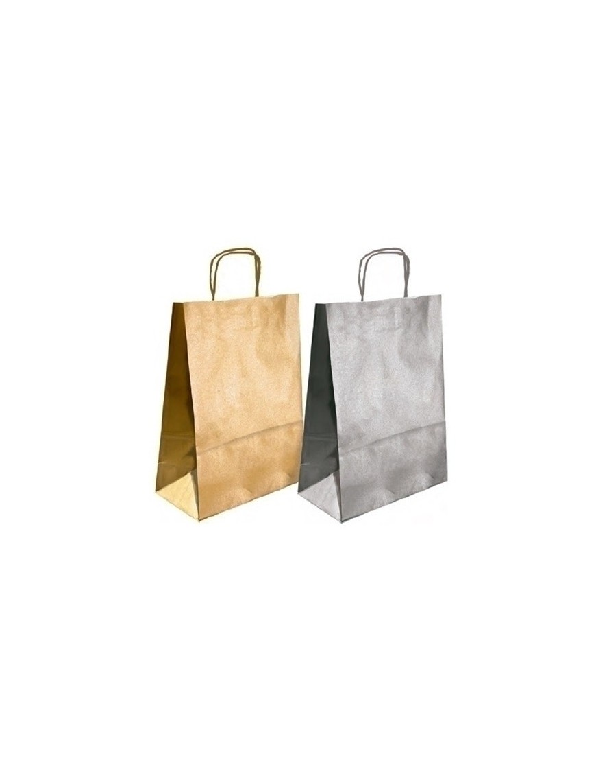 Bolsa Papel Kraft Liso 18X24 Oro P/50