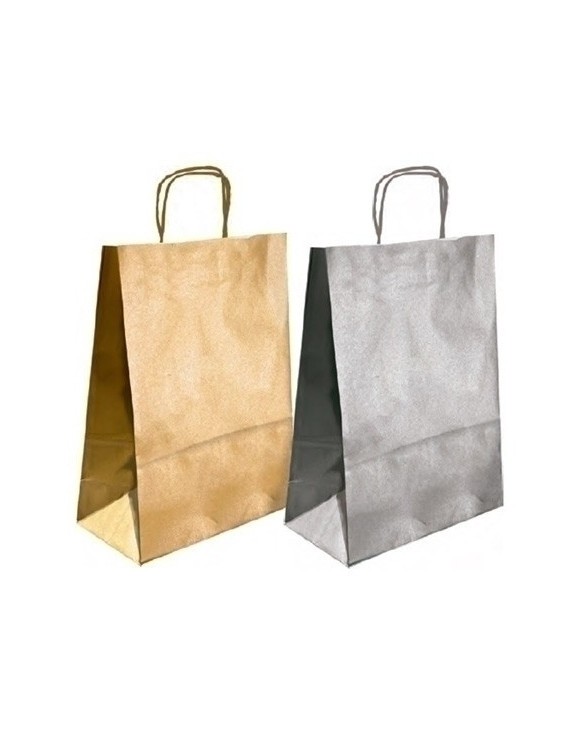 Bolsa Papel Kraft Liso 18X24 Oro P/50