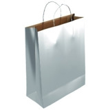 Bolsa Papel Kraft Liso 40X46 Plata P/25