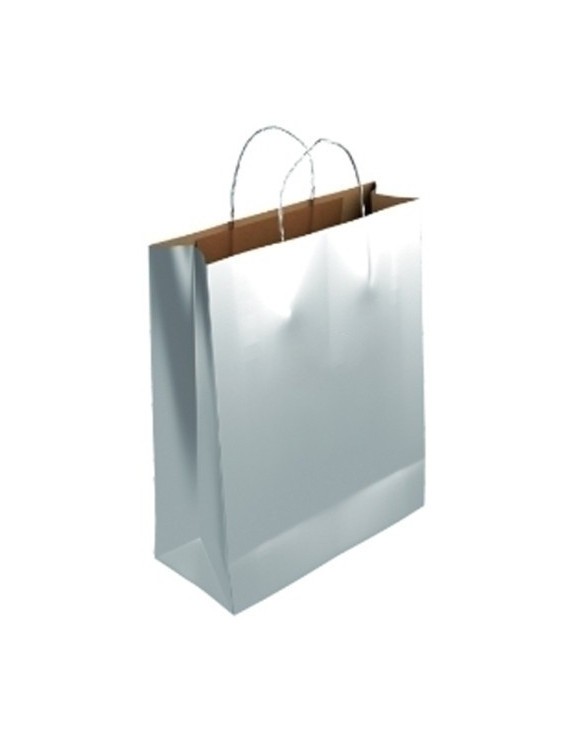 Bolsa Papel Kraft Liso 40X46 Plata C/200