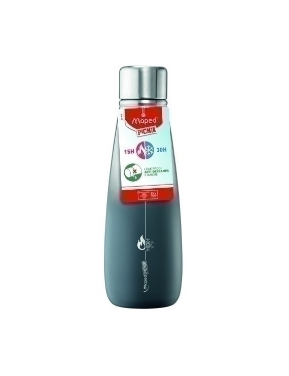 Botella Maped Picnik 500Ml  Inox/Gris