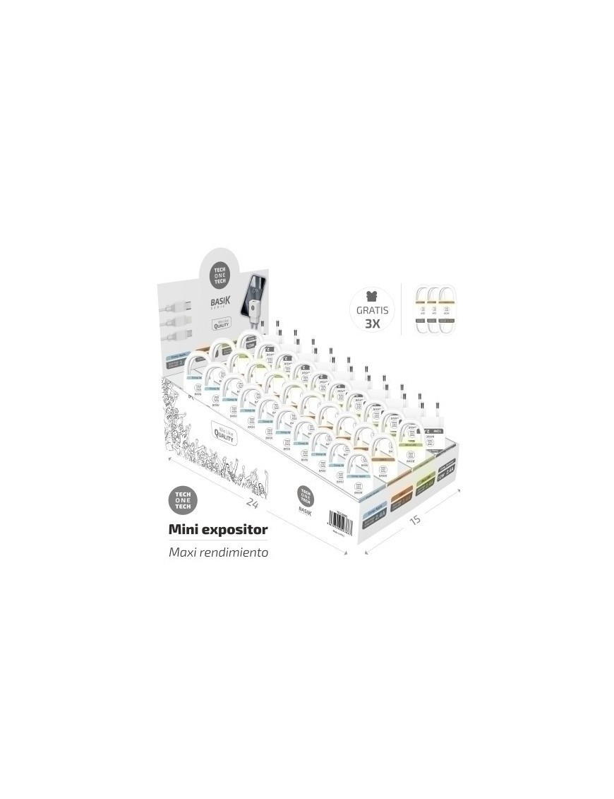 Cables Y Cargadores Techone Surt. Exp.43