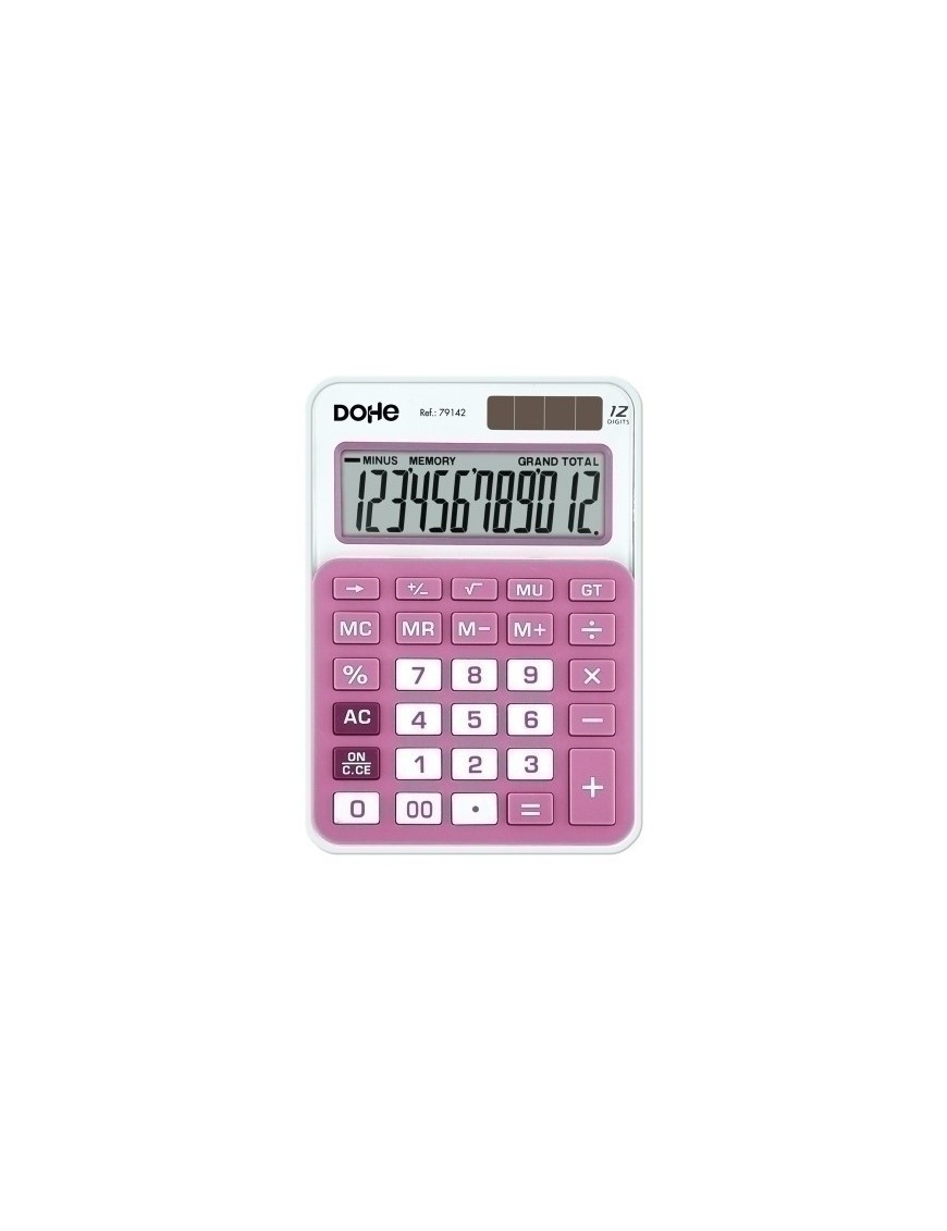 Calculadora Mesa Dohe 12 Dig. Rosa