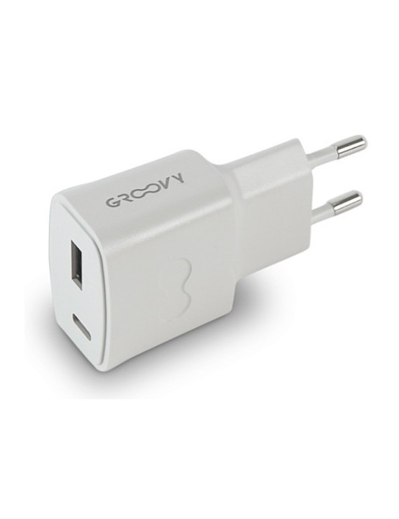 Cargador Groovy Pared Usb+Usb-C 3,1A