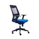 Silla Rocada Tapizado Azul