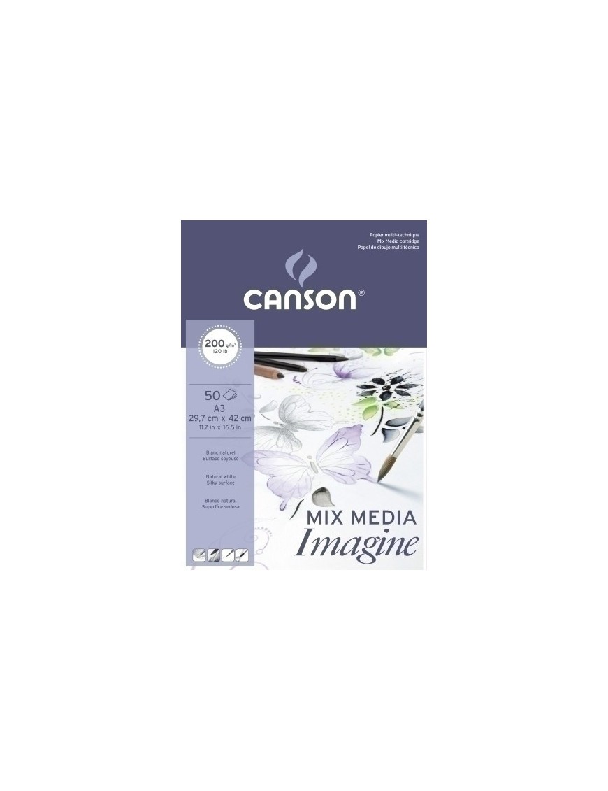 Bloc Dibujo Canson Imagine Encol. A3 200