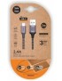 Cable Techone Usb-Usb-C Gris 2 M.
