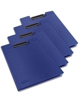 Carp. Pinza Rapesco A4 Azul Pack De 4