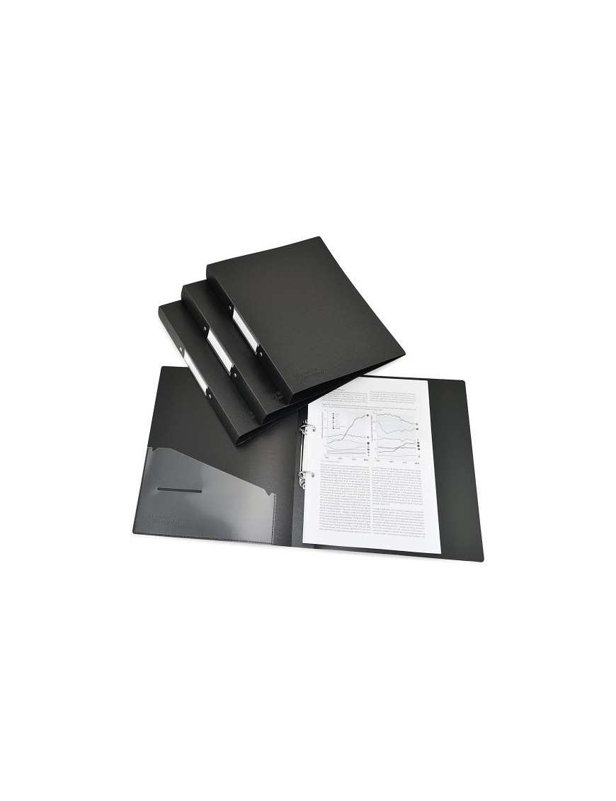 Carpeta Rapesco Pp A4 2 An.35 Negro P/4