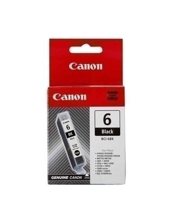 Cart.Ij.Canon Bci-6Bk Negro