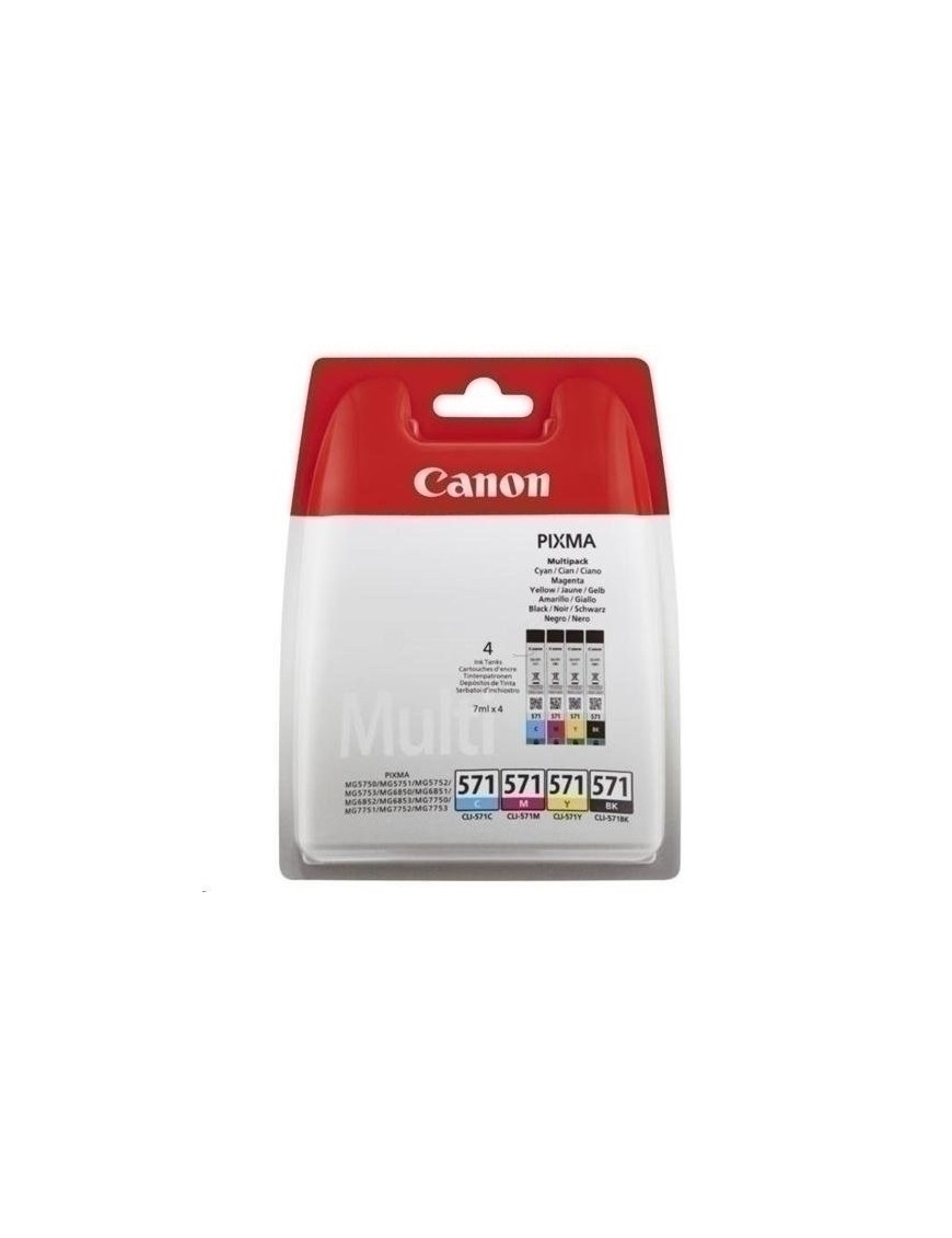 Cart.Ij.Canon Cli-571 Pack De 4