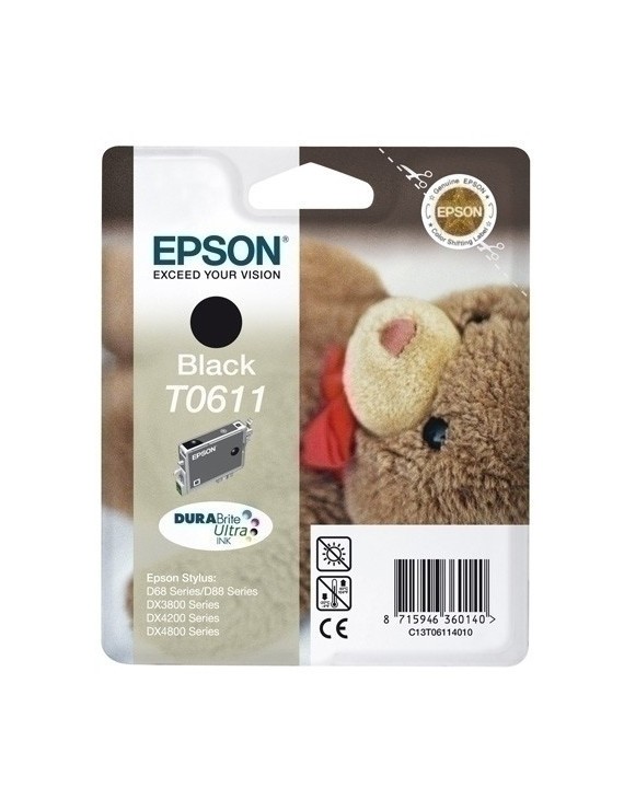 Cart.Ij.Epson T061140 D68/88 Negro