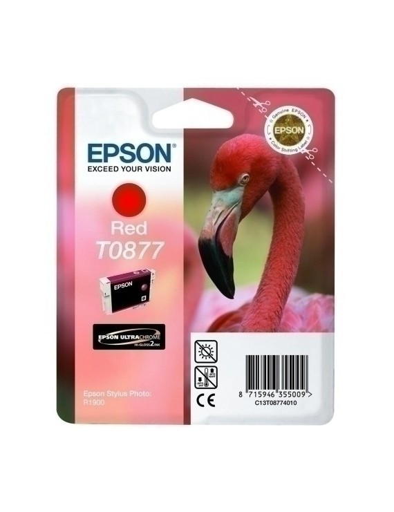 Cart.Ij.Epson T087740 Rojo