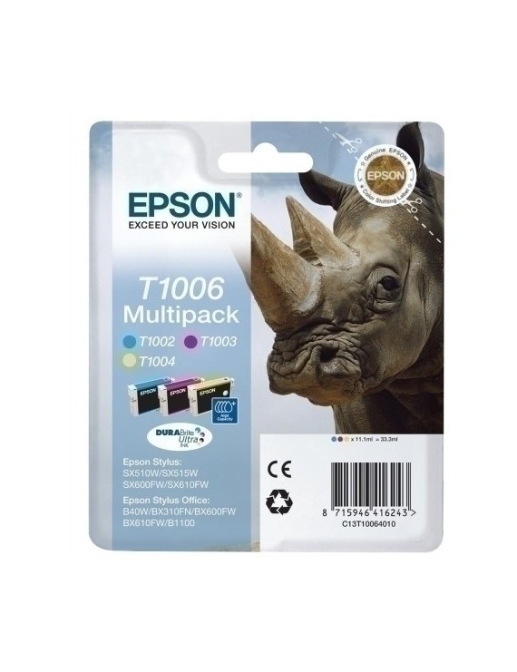 Cart.Ij.Epson T100640 B40W Multipack 3 C