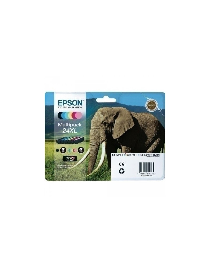 Cart.Ij.Epson T243840 Nº24Xl Pack 6