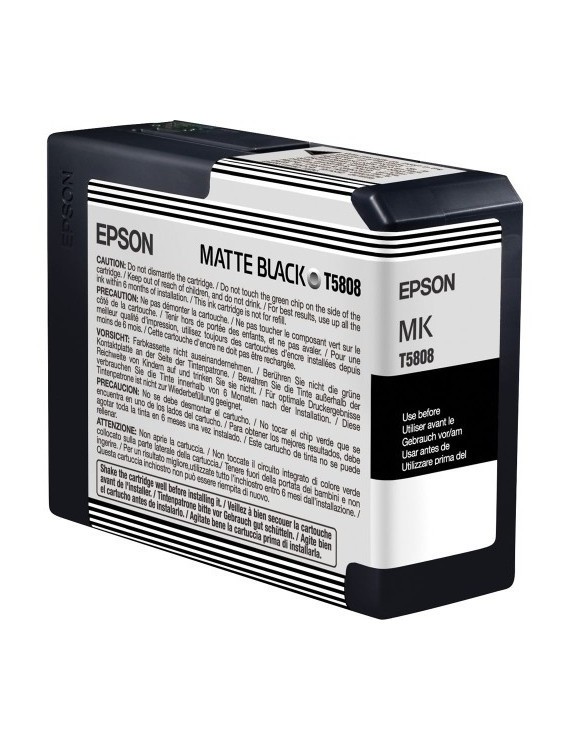 Cart.Ij.Epson T580800 Negro Mate