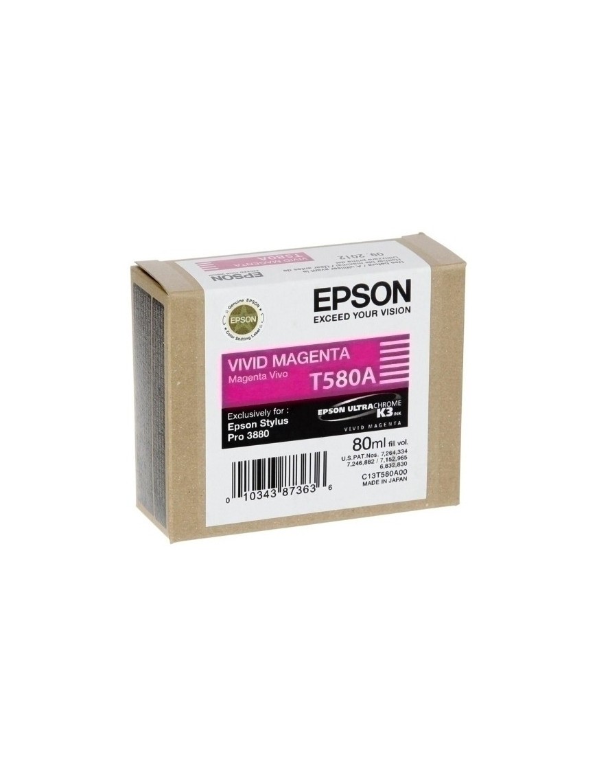 Cart.Ij.Epson T580A00 Magenta Vivo