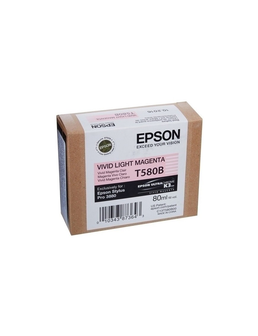 Cart.Ij.Epson T580B00 Magenta Vivo Claro