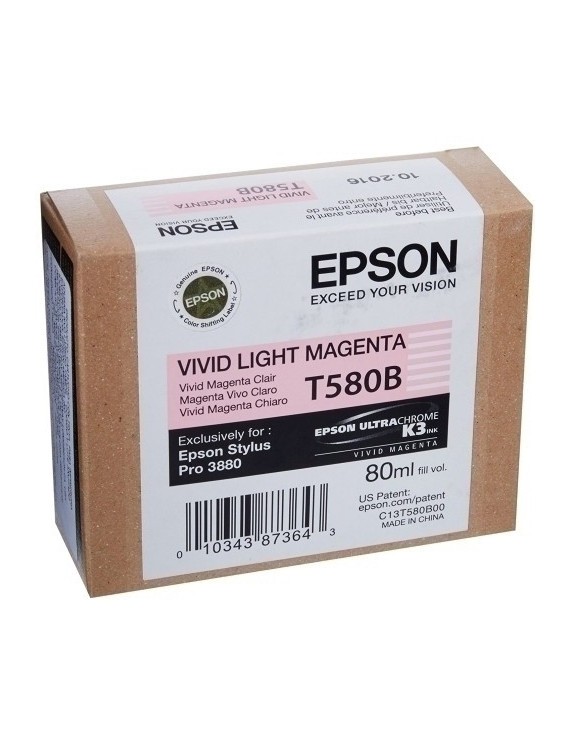 Cart.Ij.Epson T580B00 Magenta Vivo Claro