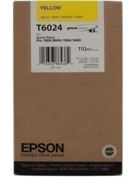 Cart.Ij.Epson T602400 7880/9880 Amarillo