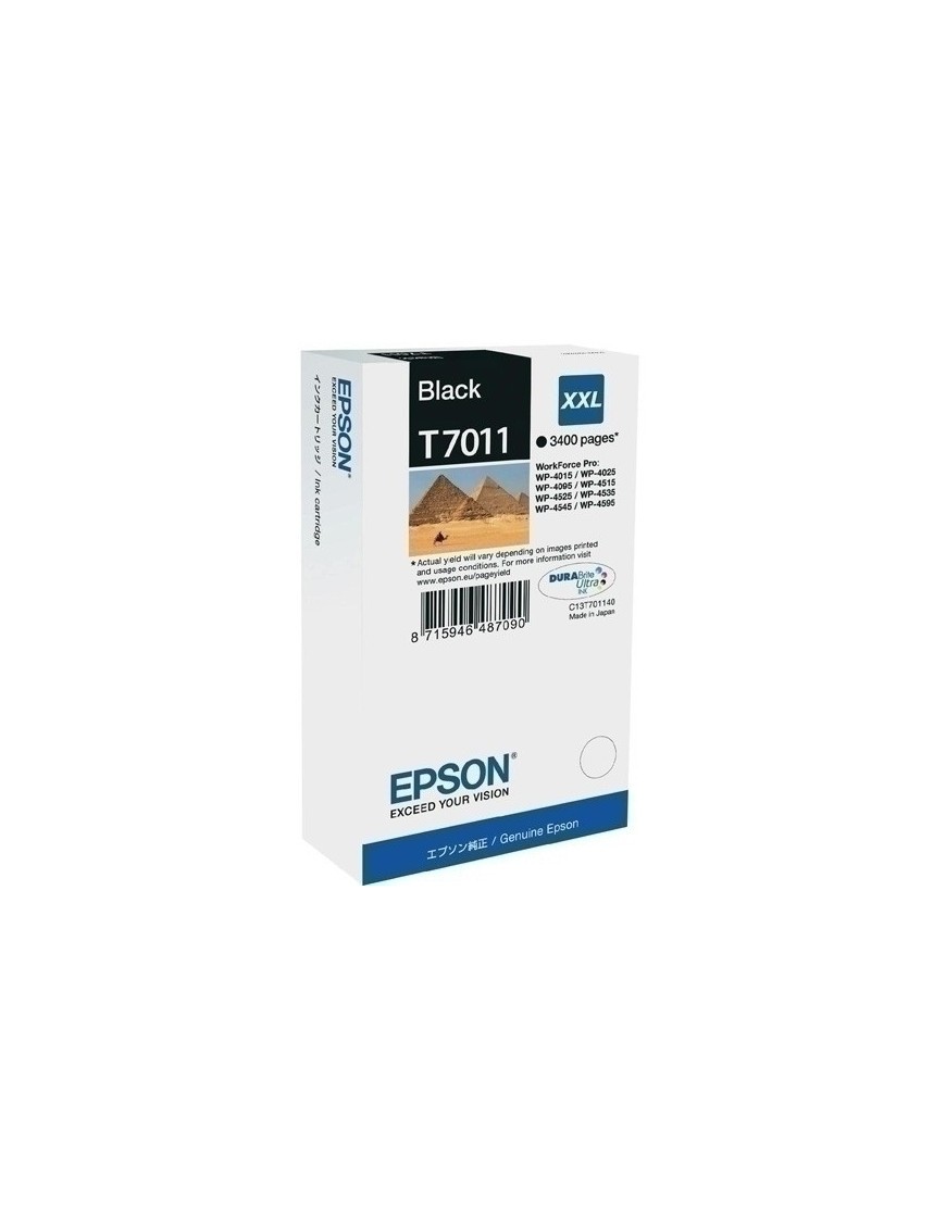 Cart.Ij.Epson T701140 Negro Xxl